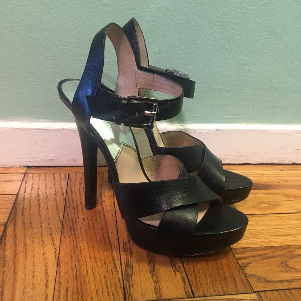 Micheal Kors Black Platform Stilettos